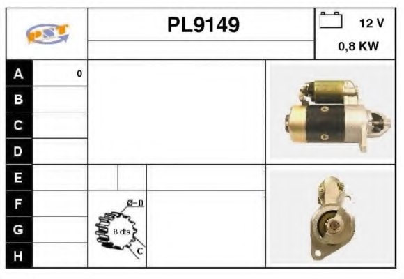 SNRA PL9149 Starter
